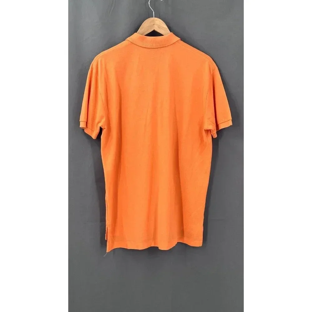 Polo Ralph Lauren Polo Mens Medium M Orange Short Sleeve Shirt‎ Embroidered Pony